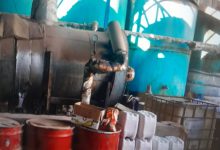 ضبط مصنع لإعادة تدوير زيوت سيارات بحملة تموينية ببلبيس